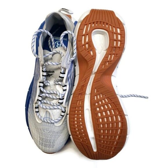 Reebok Zig Kinetica II Running Shoes Mens Size 4.5 Womens 6 FX3019 White Blue - Picture 7 of 8
